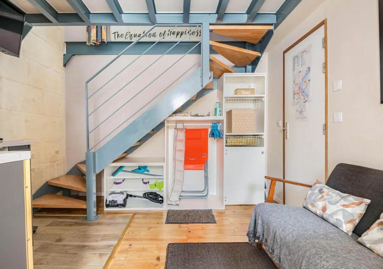 Duplex-Terrasse-Parking-Climatisation Appartement Bordeaux Buitenkant foto